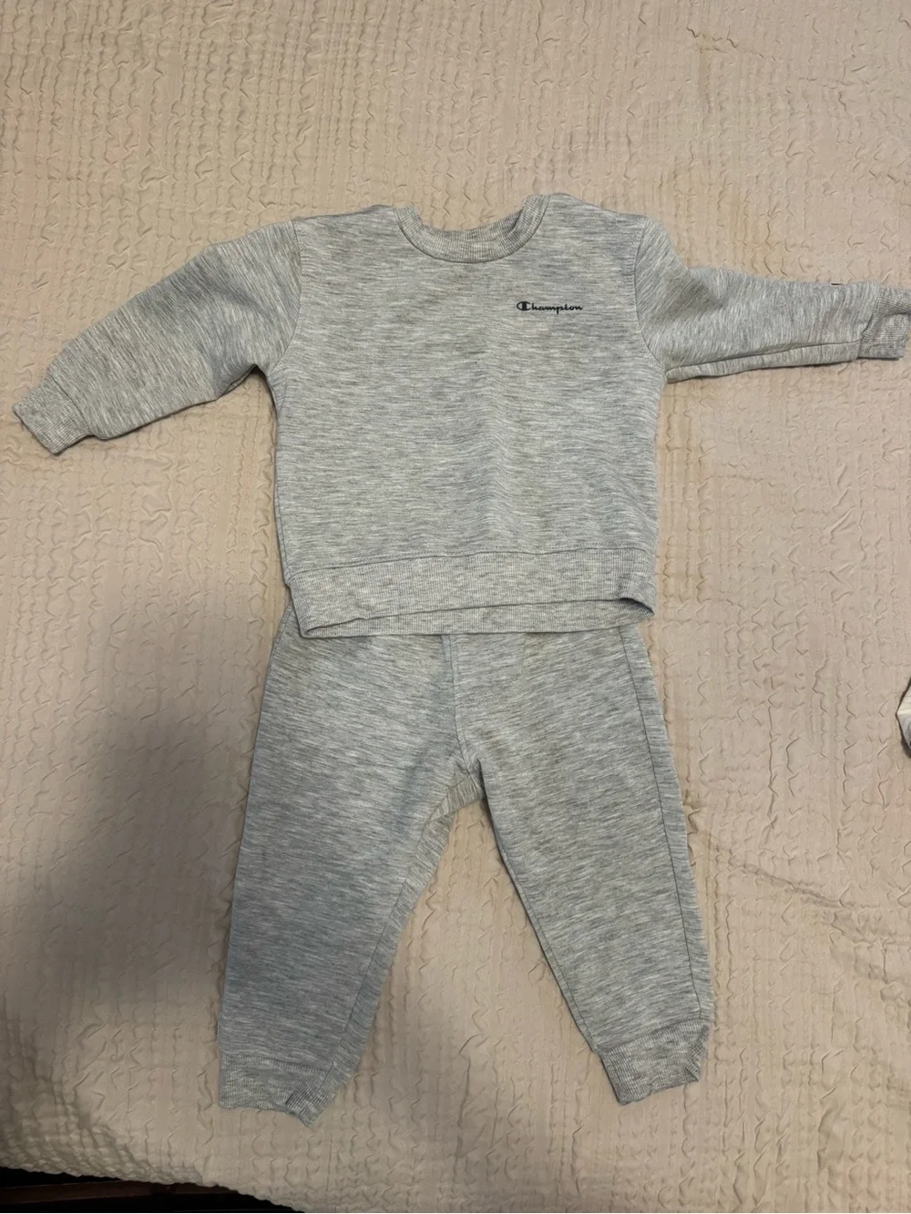 Champion Kids Heather Gray Sweatshirt & Joggers Set